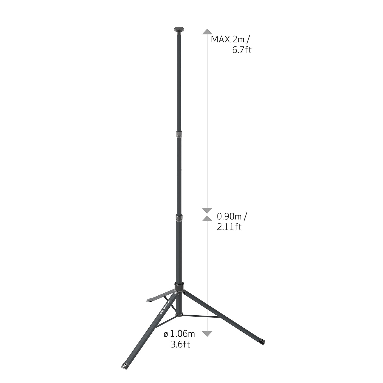 Stativ Tripod för arbetsbelysning, 2 m