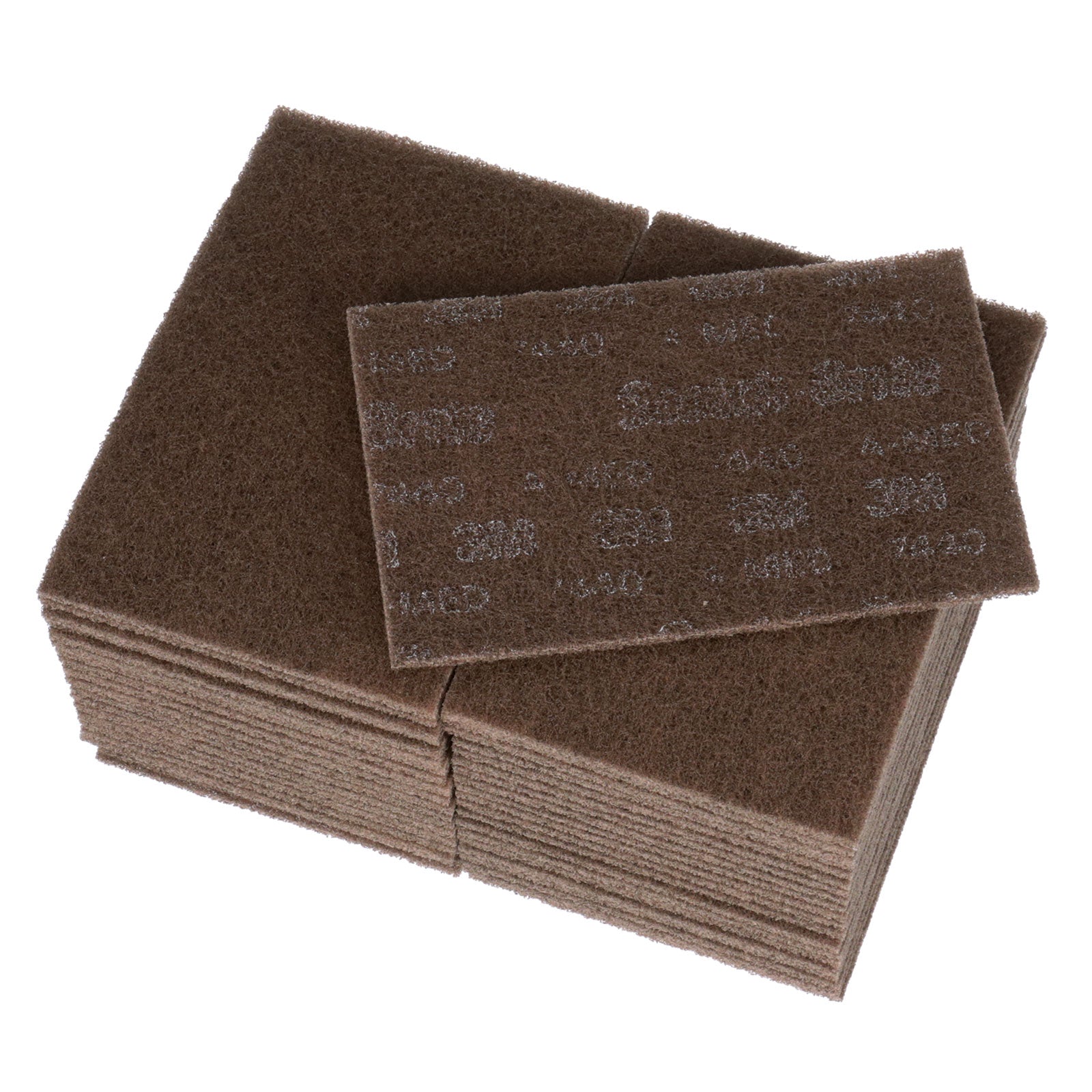 Scotch-Brite™ 7440 Cut & Polish ark, 158 mm x 224 mm, A MED, Brun