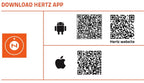 Hertz Trådlös HD 720p backkamera med app för IOS & Android