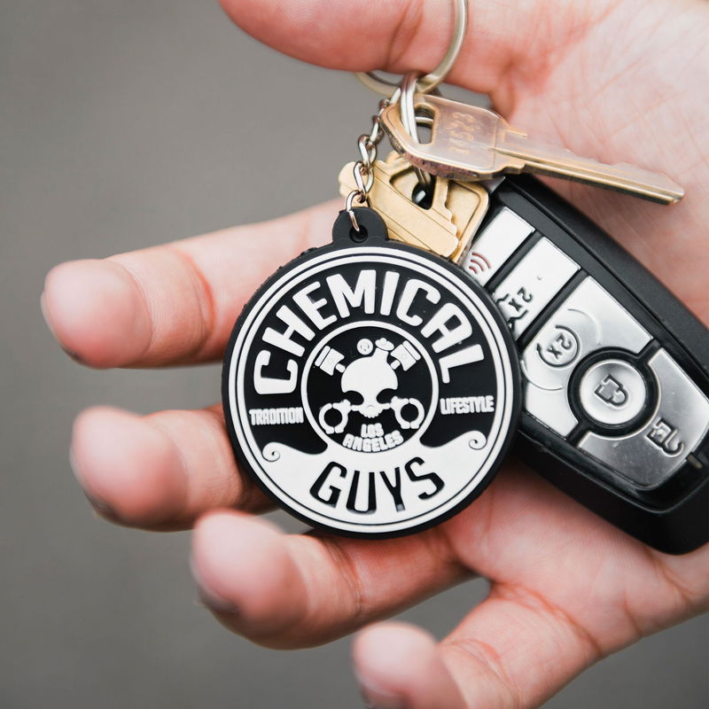 Pocket rubber keychain