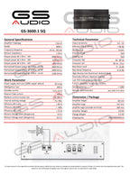 GS Audio 3600.1SQ