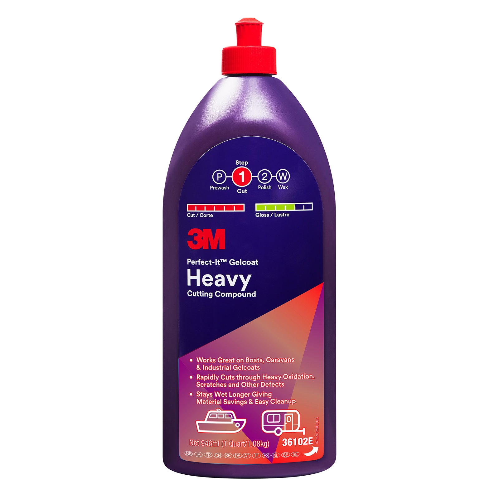 Polermedel Perfect-It Gelcoat Slipmedel, 946 ml