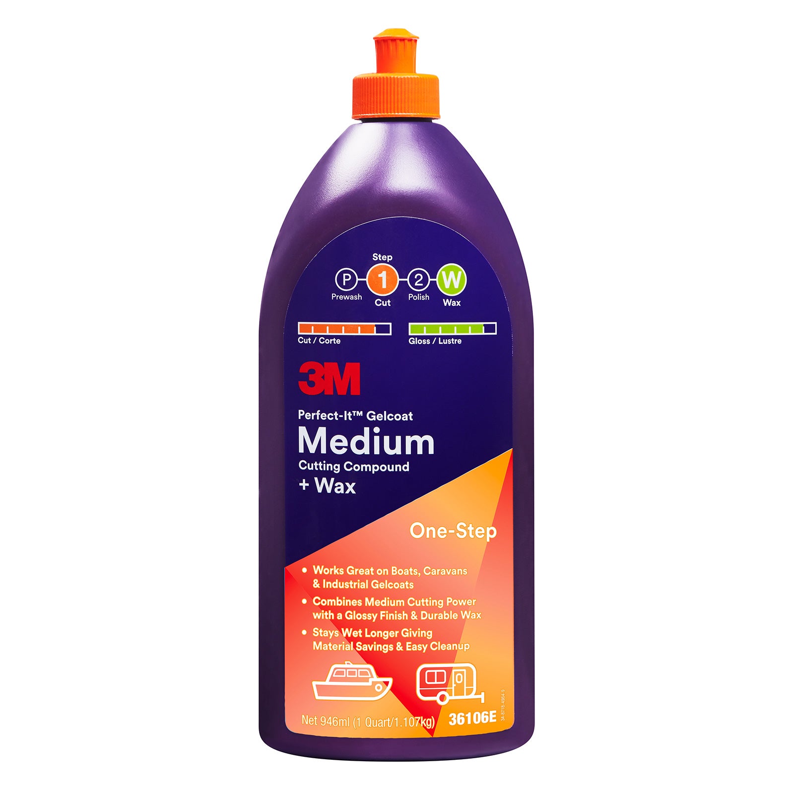Polermedel Perfect-It Gelcoat Medium, 946 ml