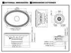 Alpine S-Series Component speaker 6x9"