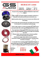 Gs Audio Huracan 12" 7500wrms