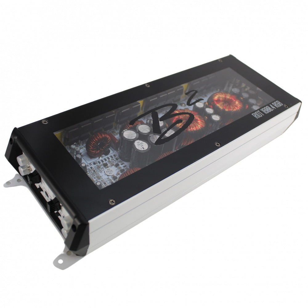B2 Audio RIOT 1800.4 RGB, fyrkanaligt slutsteg med RGB-belysning
