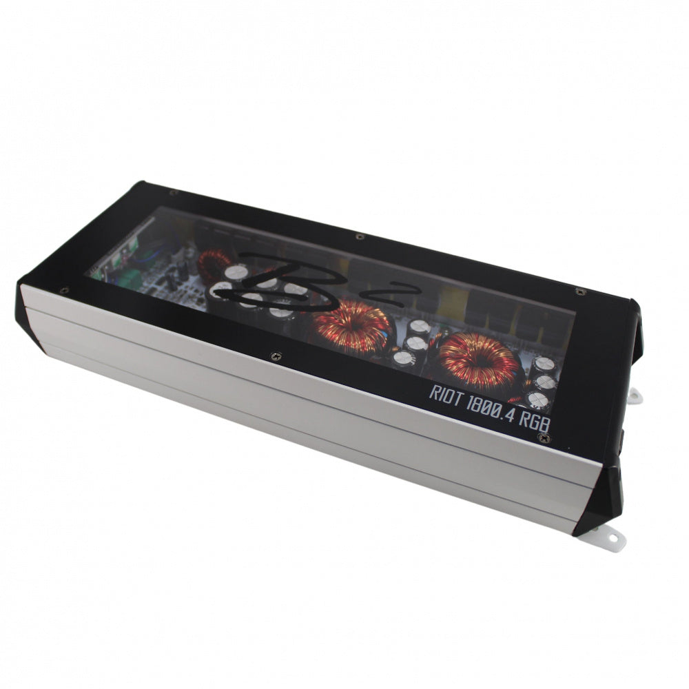 B2 Audio RIOT 1800.4 RGB, fyrkanaligt slutsteg med RGB-belysning