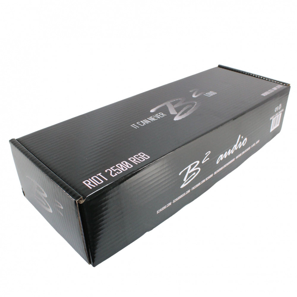 B2 Audio RIOT 2500 RGB, monoblock med RGB-belysning