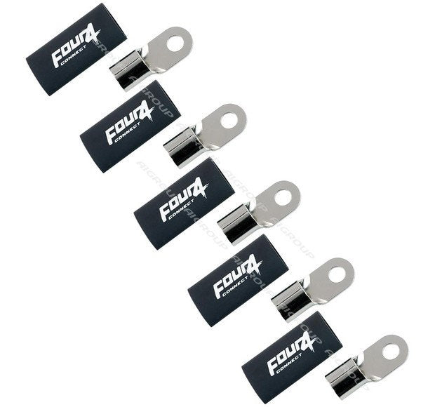 4Connect 4-690964 M8 Ring Kabelsko 50mm², 5x Svart