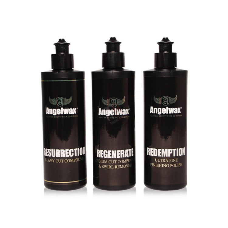 Angelwax Polermedel Paket 250ml (Resurrection, Regenerate &amp; Redemption)