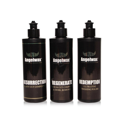 Angelwax Polermedel Paket 250ml (Resurrection, Regenerate &amp; Redemption)