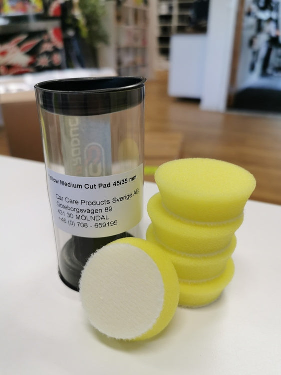 Car Care Products Yellow Medium Foam Pad 1,5"
