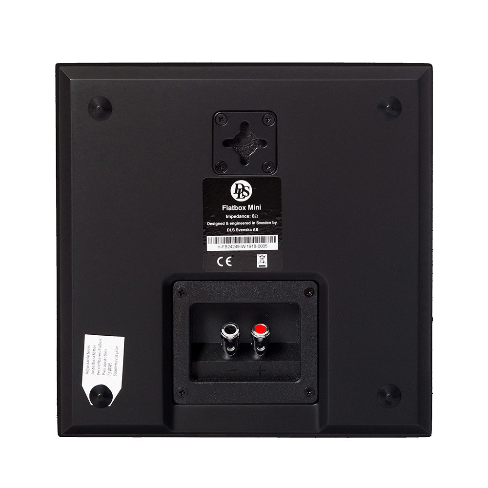 DLS Flatbox Mini on-wall högtalare i mattsvart, styck