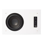 DLS Flatsub 8.2 vägghängningsbar aktiv subwoofer, mattvit