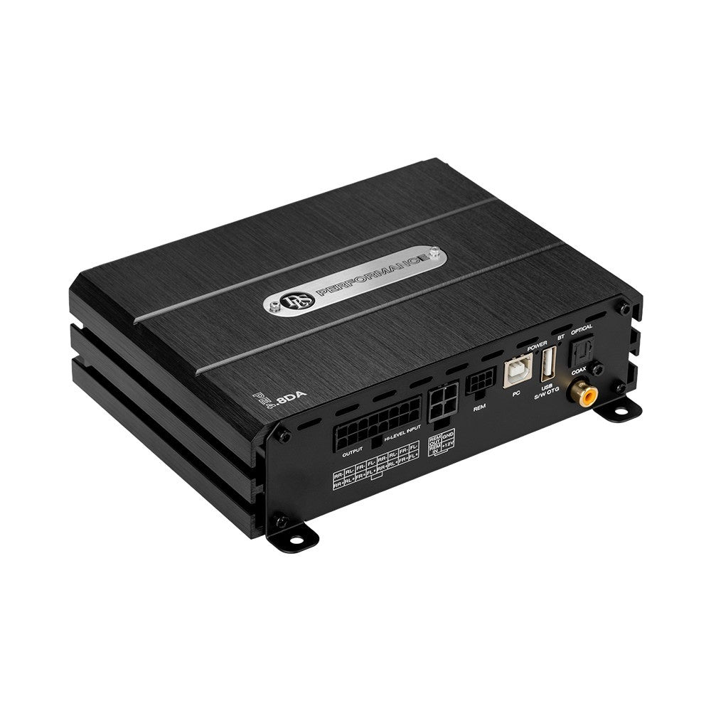 DLS PE4.8DA, 8-kanalig DSP med inbyggd förstärkare och Bluetooth