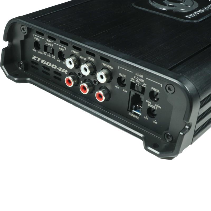 Phoenix Gold ZT6004R - 4-Channel 24Volt Class D Amplifier with gain control remote