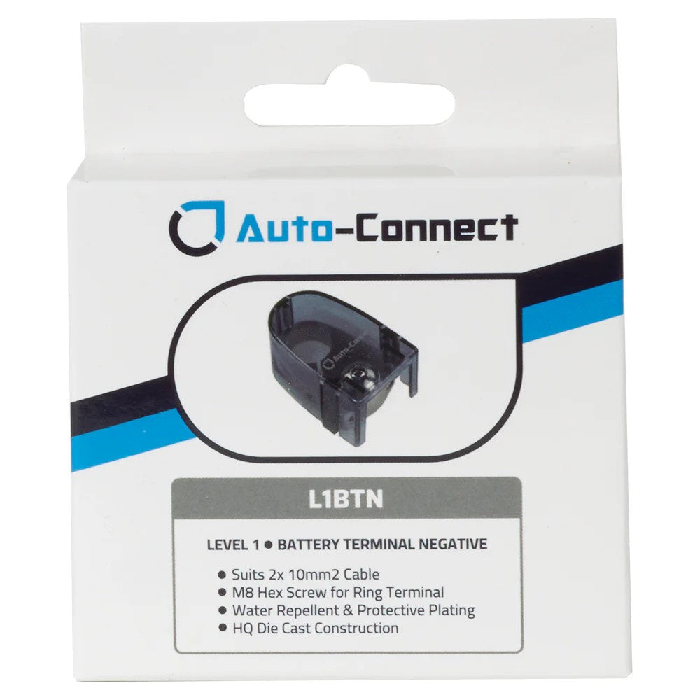 Auto-Connect batteripolsko M8 minus, 2x10mm²