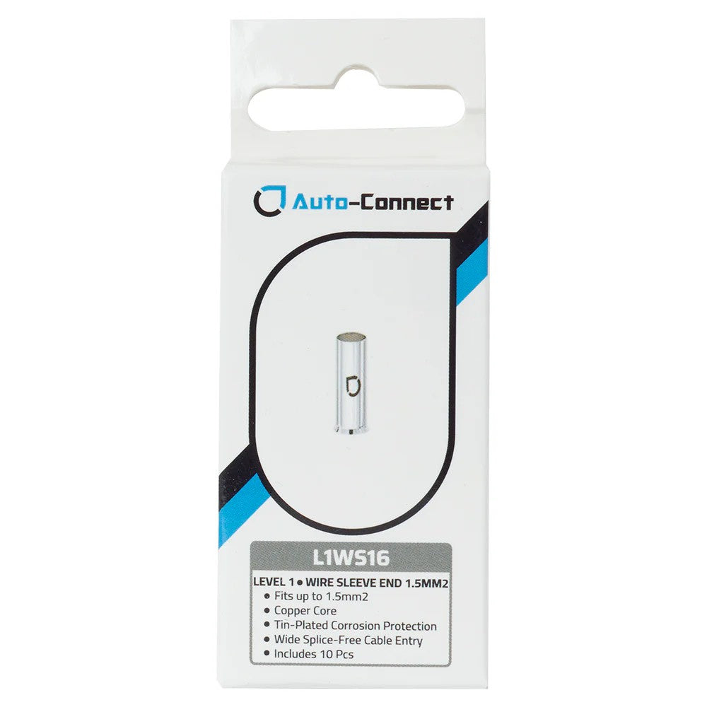 Auto-Connect L1WS16 10-pack kabelhylsor, 1.5mm²-kabel