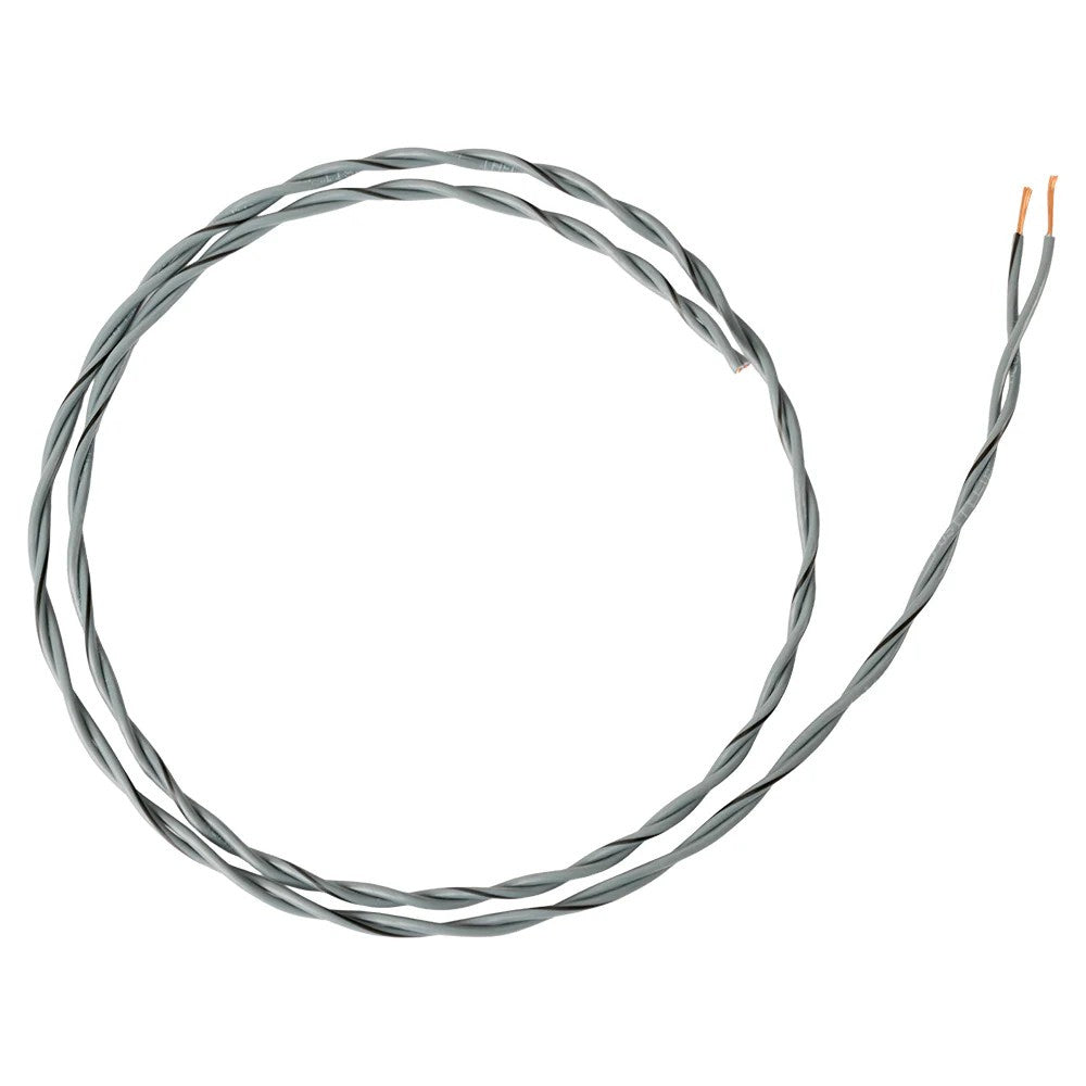 Auto-Connect tvinnad högtalarkabel 2x0.8mm² grå, pris per meter