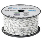 Auto-Connect tvinnad högtalarkabel 2x0.8mm² vit, pris per meter