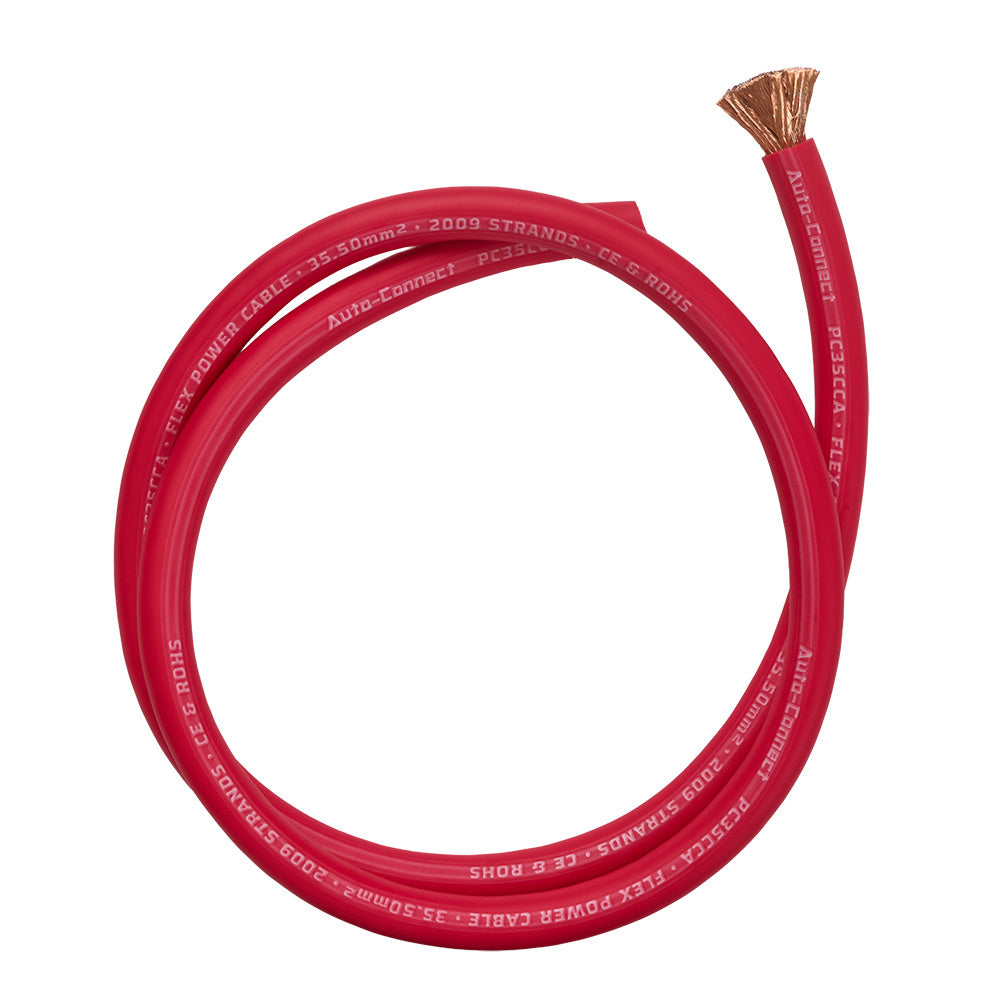 Auto-Connect röd strömkabel CCA 35.5mm², metervara