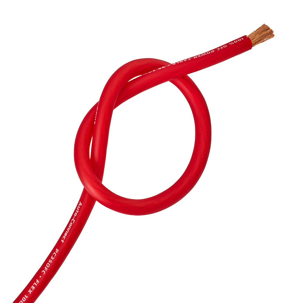 Auto-Connect röd strömkabel OFC 35.5mm², metervara
