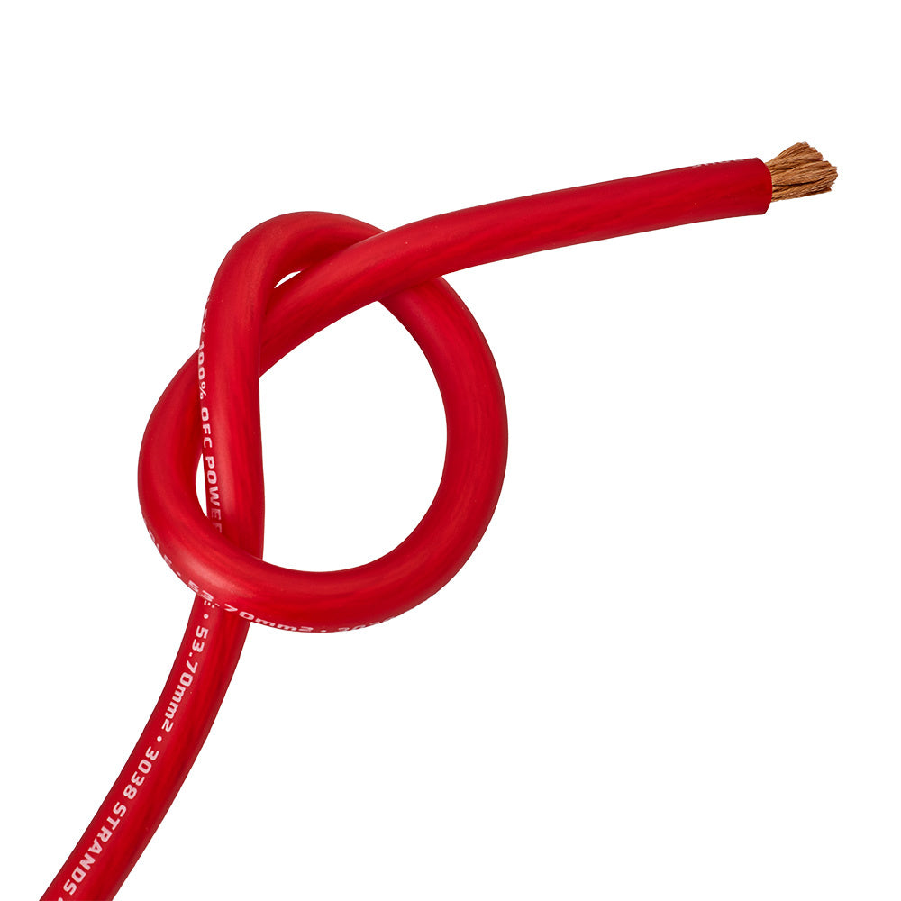 Auto-Connect röd strömkabel OFC 53.7mm², metervara