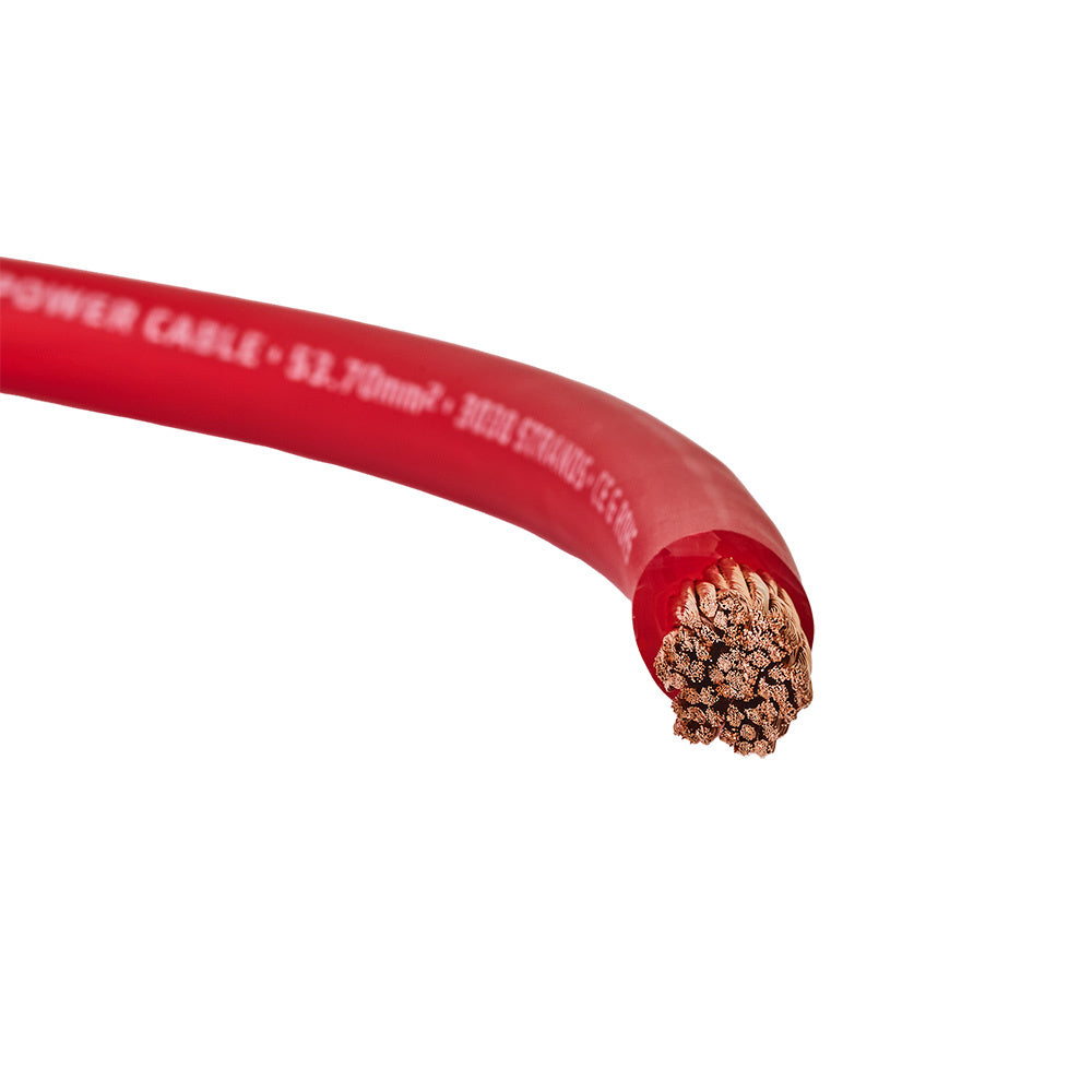Auto-Connect röd strömkabel OFC 53.7mm², metervara