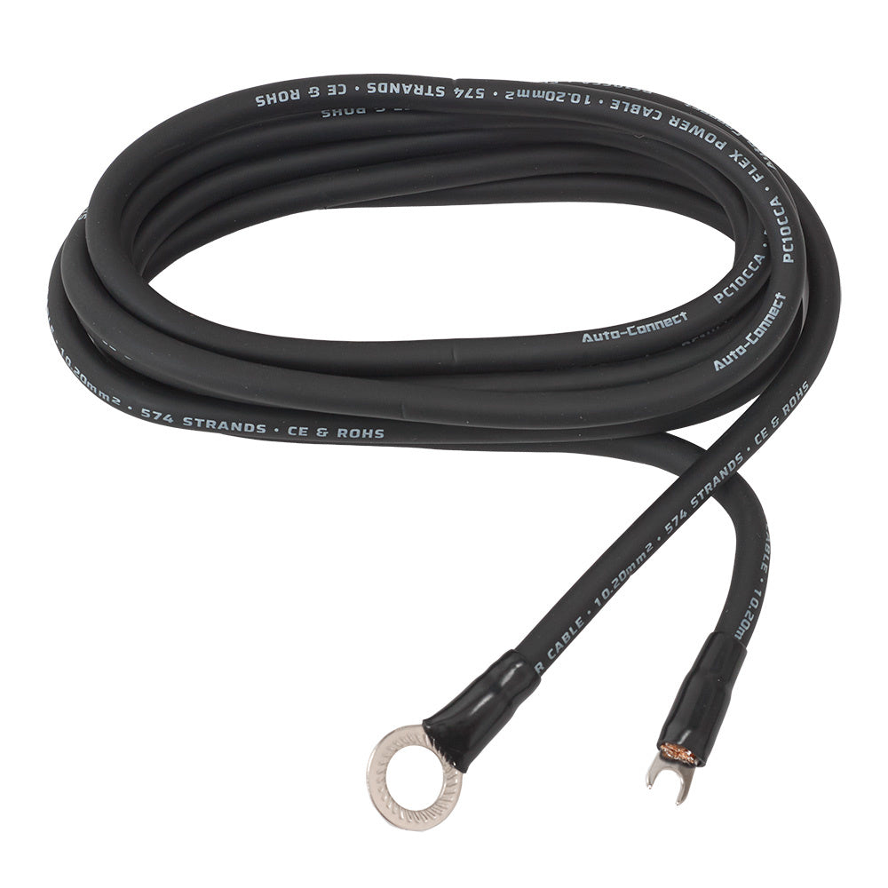Auto-Connect 2.5 meter strömkabel CCA 10.2mm², svart