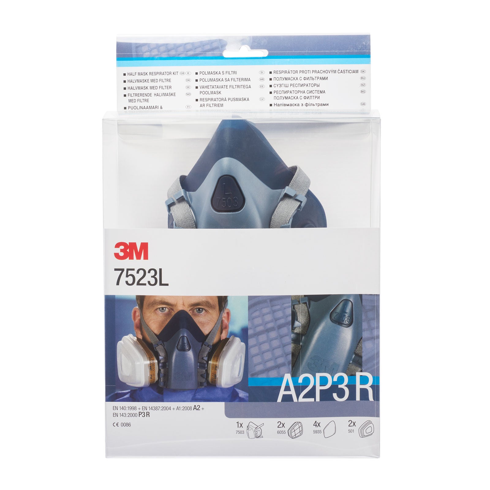 Halvmask startpaket 7500-serien