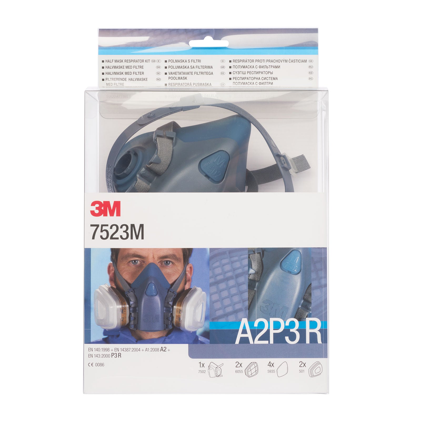 Halvmask startpaket 7500-serien