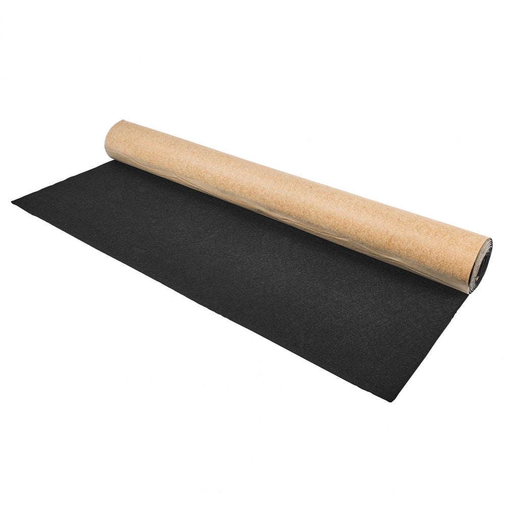 DS18 Högtalarmatta med klisterbaksida, 3x1 meter, svart
