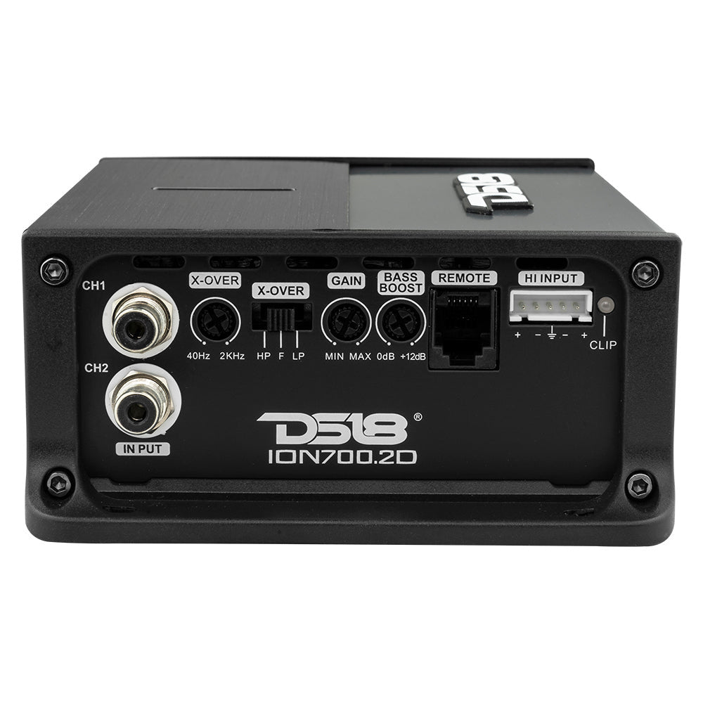 DS18 ION700.2D, kompakt tvåkanaligt slutsteg