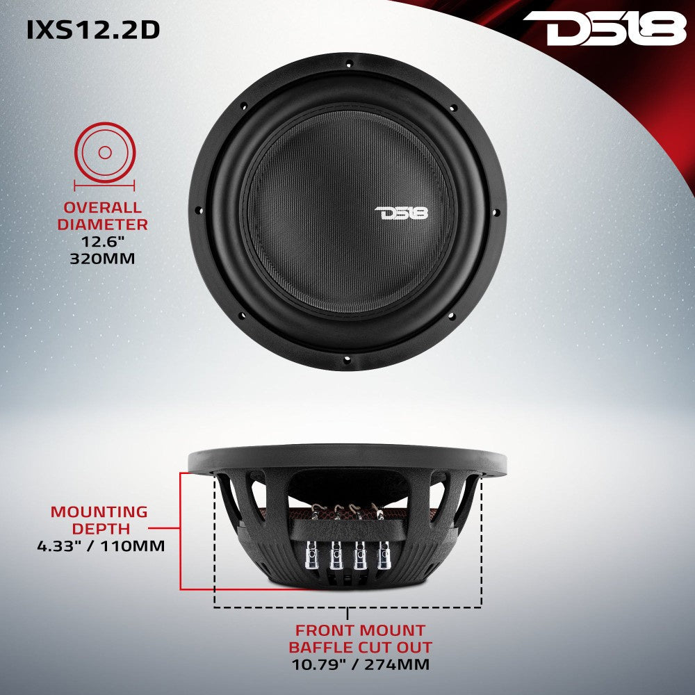 DS18 IXS12.2D, kompakt 12 tums baselement