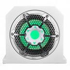 DS18 NXL-10SUBLD/W, 10 tums marin baslåda med RGB LED-belysning, vit