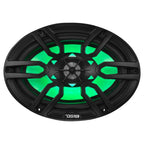 DS18 NXL-69/BK, svarta 6x9 tums marinhögtalare med LED, par