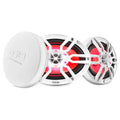 DS18 NXL-69/WH, vita 6x9 tums marinhögtalare med LED, par