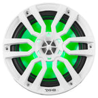 DS18 NXL-8, vita 8 tums marinhögtalare med LED, par