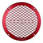 DS18 PRO-GRILL6MS/RD, slimmat 6.5 tums högtalargaller i metall, röd