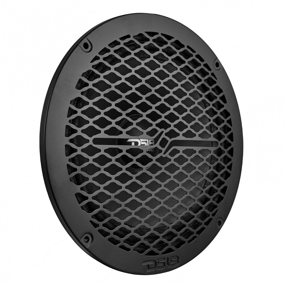 DS18 PRO-GRILL8MS/BK, slimmat 8 tums högtalargaller i metall, svart