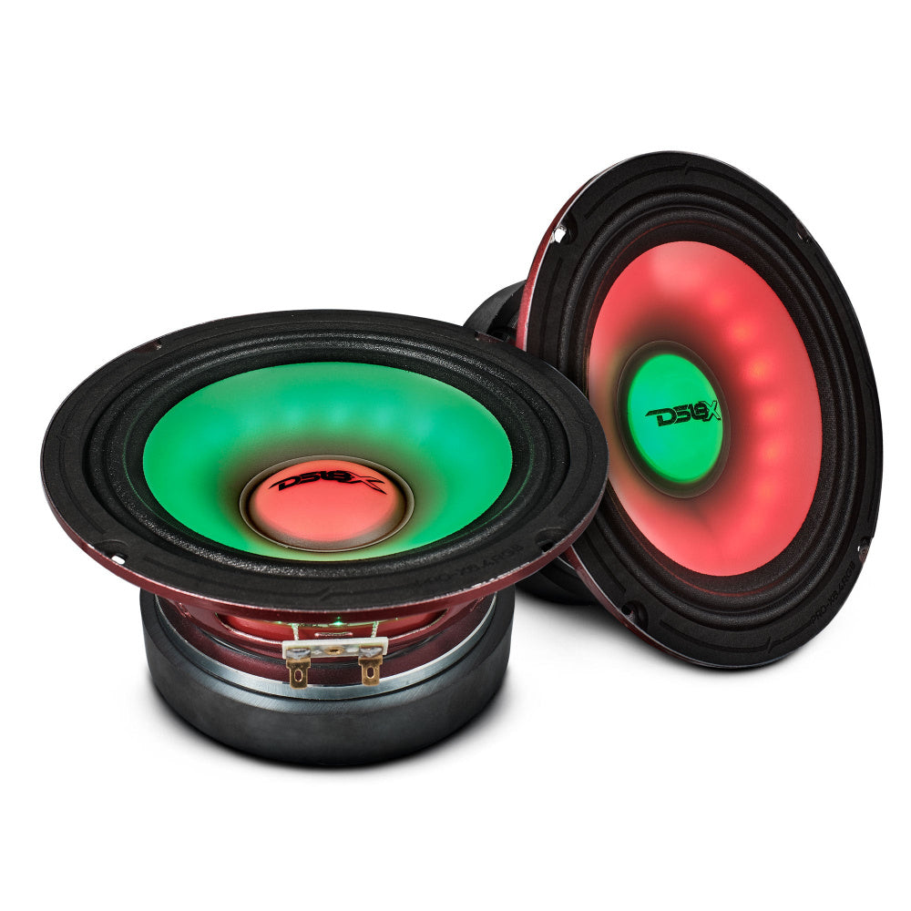 DS18 PRO-X6.4RGB, 6.5 tums RGB LED-midbas, styck
