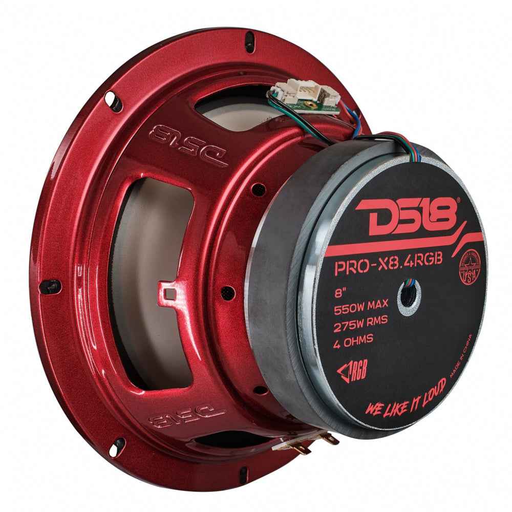 DS18 PRO-X8.4RGB, 8 tums RGB LED-midbas, styck