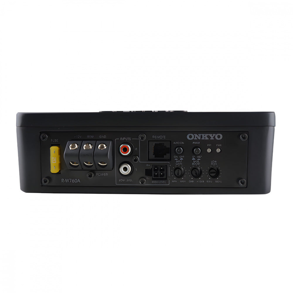 Onkyo R-W760A, slimmad aktiv 8 tums baslåda