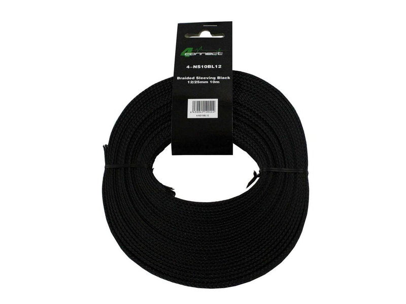 4Connect 4-NS10BL12 svart nylonstrumpa 12/25mm 10m