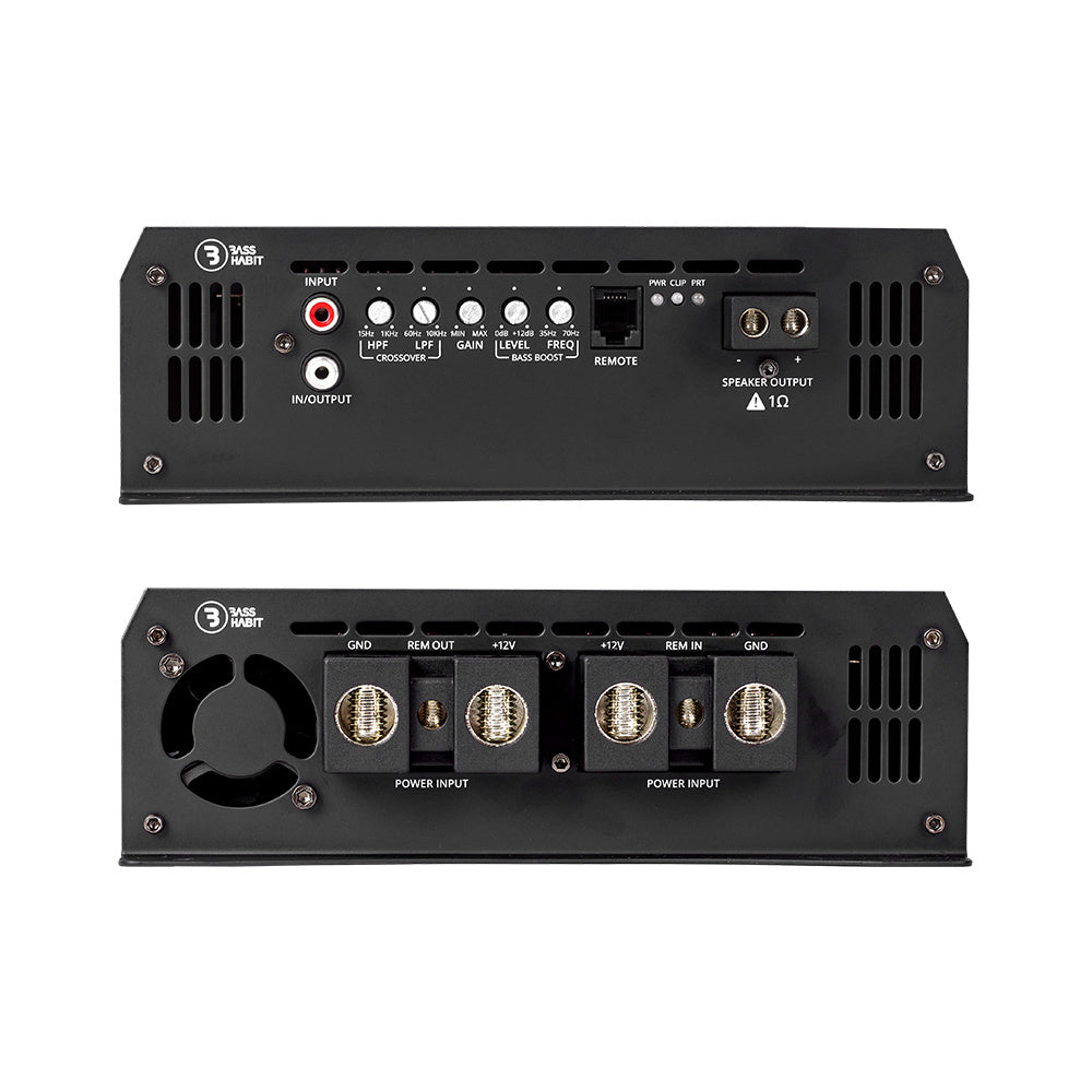 Bass Habit SPL ELITE 8000.1D1, extremt strömstarkt monoblock