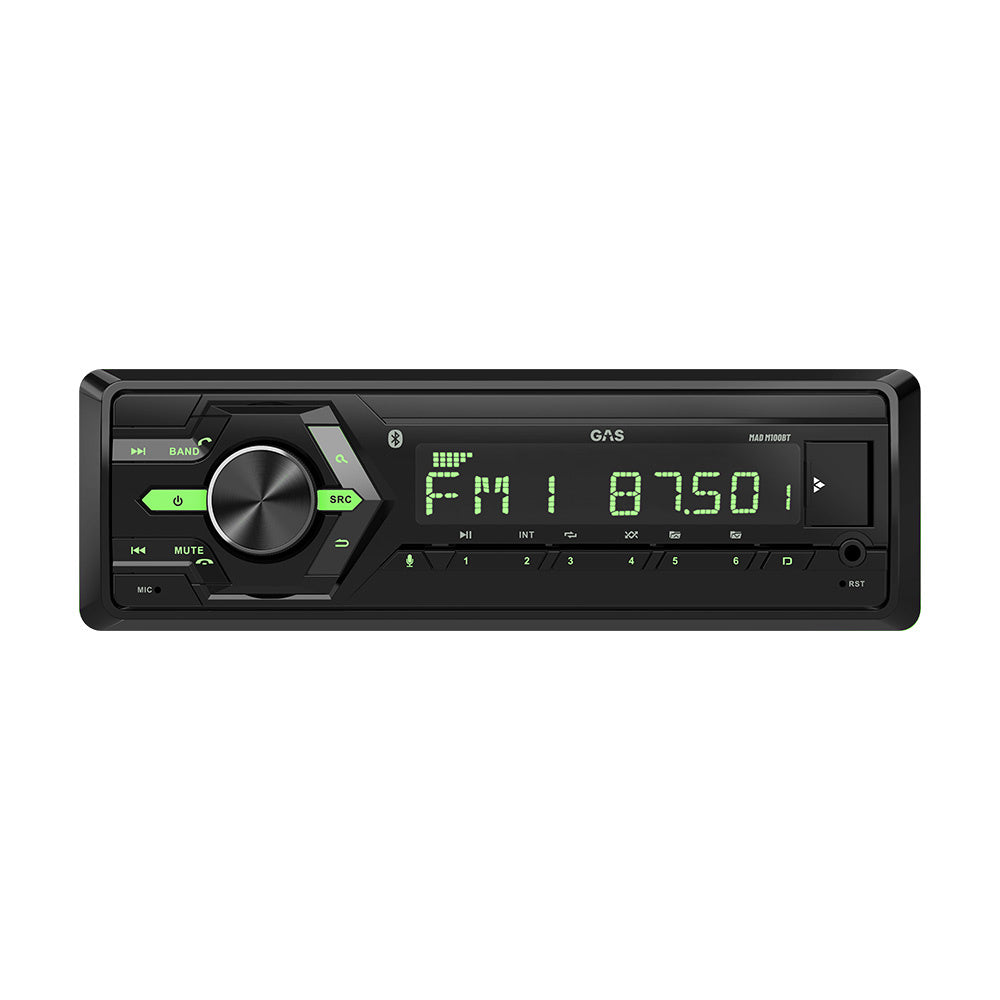 GAS MAD M100-BT, bilstereo med Bluetooth, AUX, USB och 2 par lågnivå