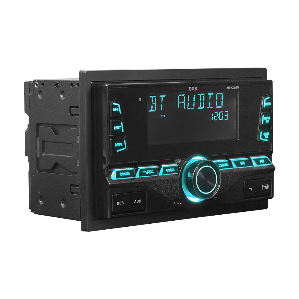 GAS MAD M230-BTN dubbel-DIN med Bluetooth, DSP och 3 par lågnivå