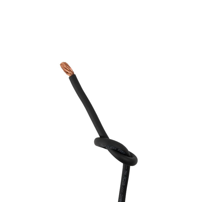 GAS MAX svart 10mm² OFC-strömkabel, pris per meter