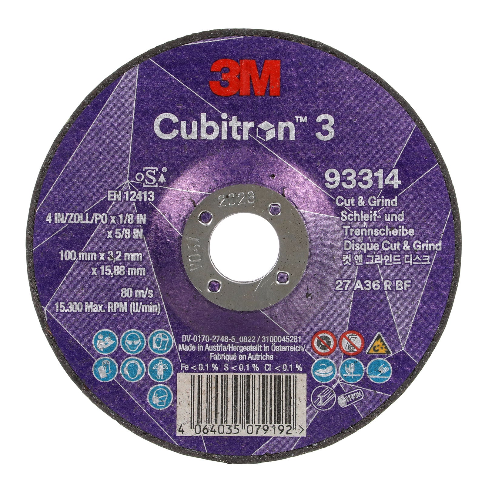 Kapskiva Cubitron 3, 100 mm