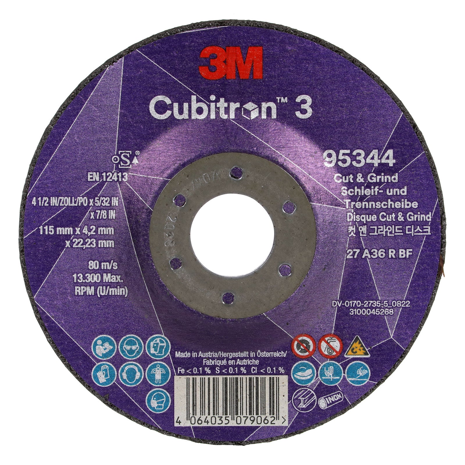Kapskiva Cubitron 3, 115 mm